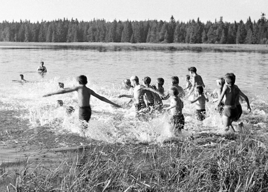 Skautský tábor v létě 1949