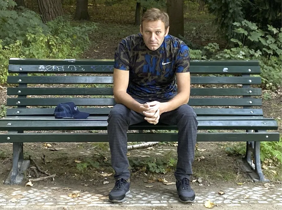 Alexej Navalnyj po propuštění z berlínské nemocnice