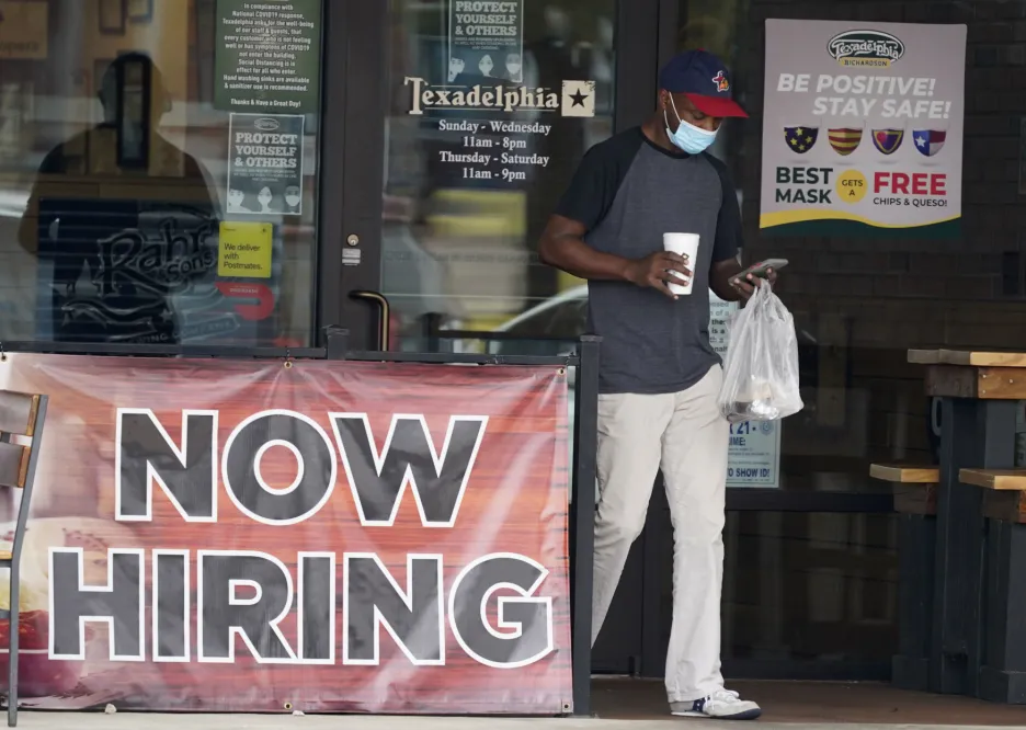 Americký trh práce se rozbíhá. Snímek je z Richardsonu v Texasu