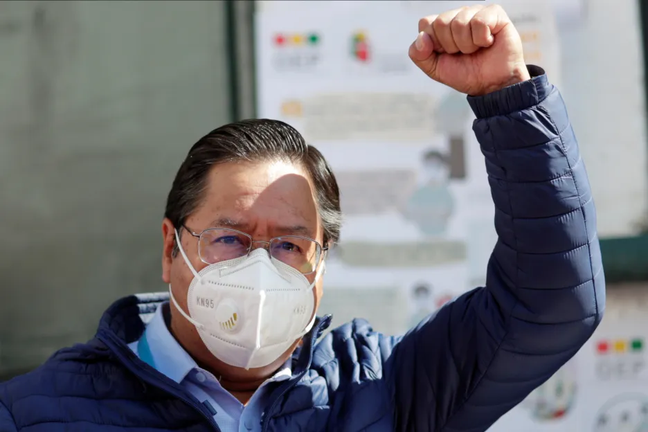 Prezidentský kandidát bolivijských socialistů Luis Arce