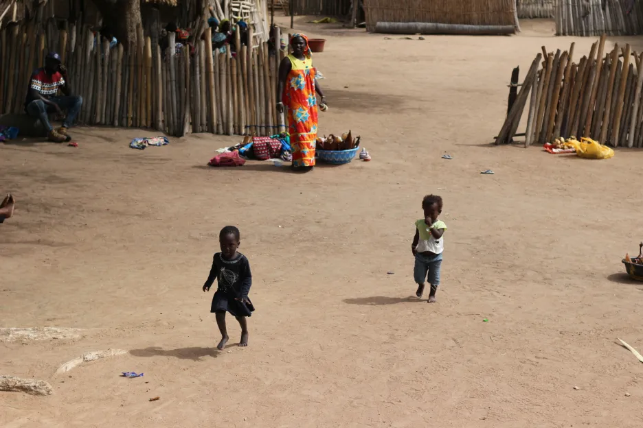 Vesnice v Senegalu, ilustrační foto