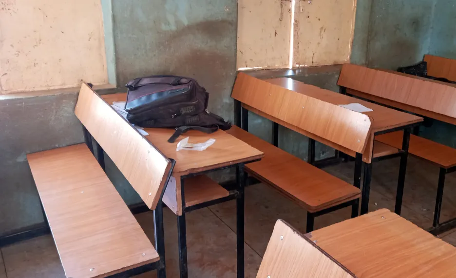 Třída internátní školy ve městě Katsina po útoku ozbrojenců