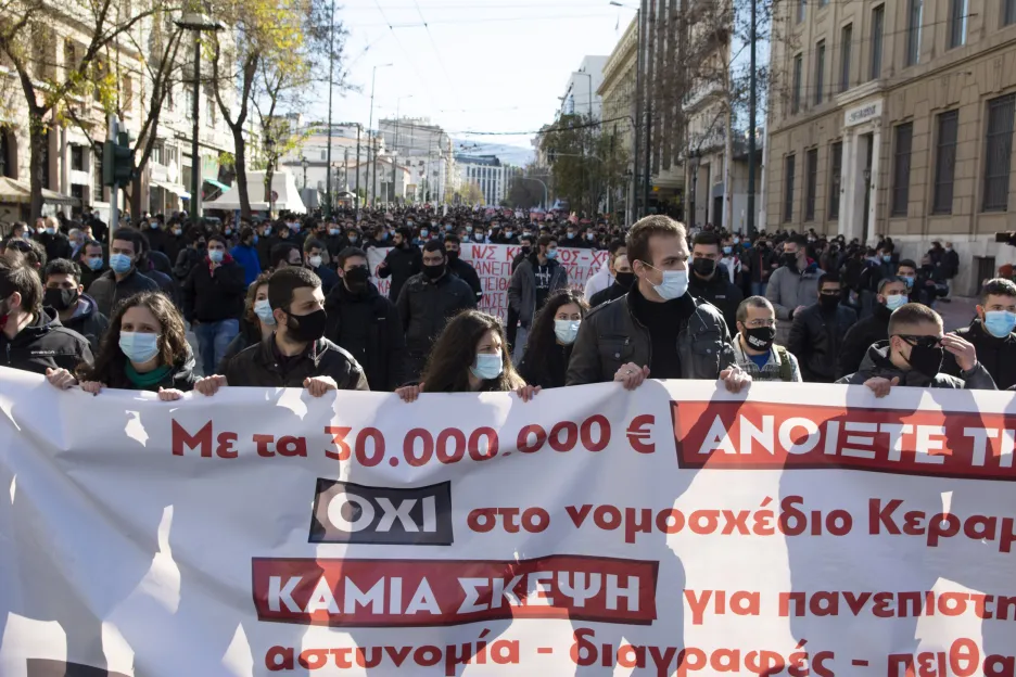 Protest v Aténách