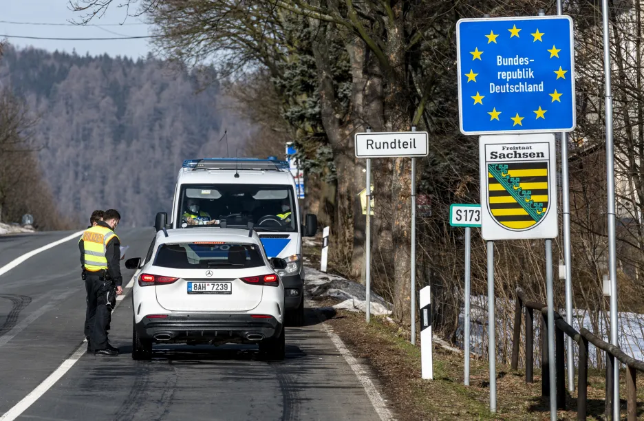 Kontrola na česko-saské hranici