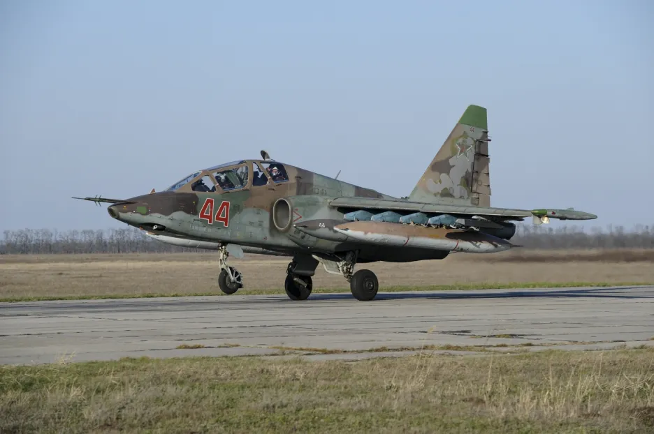 Ruský letoun Su-25 (ilustrační foto)