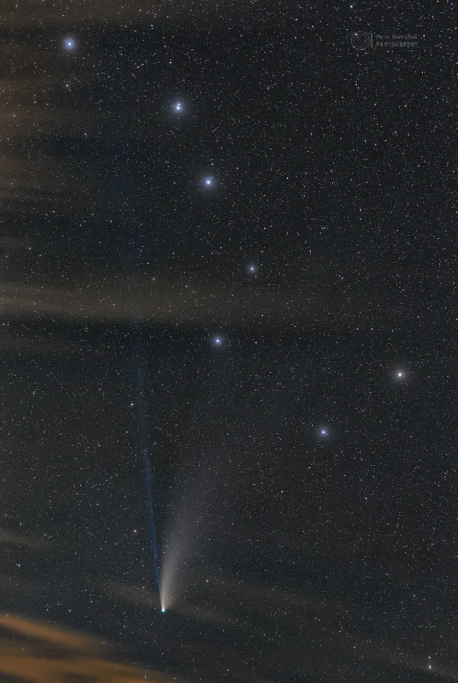 Snímek komety Neowise