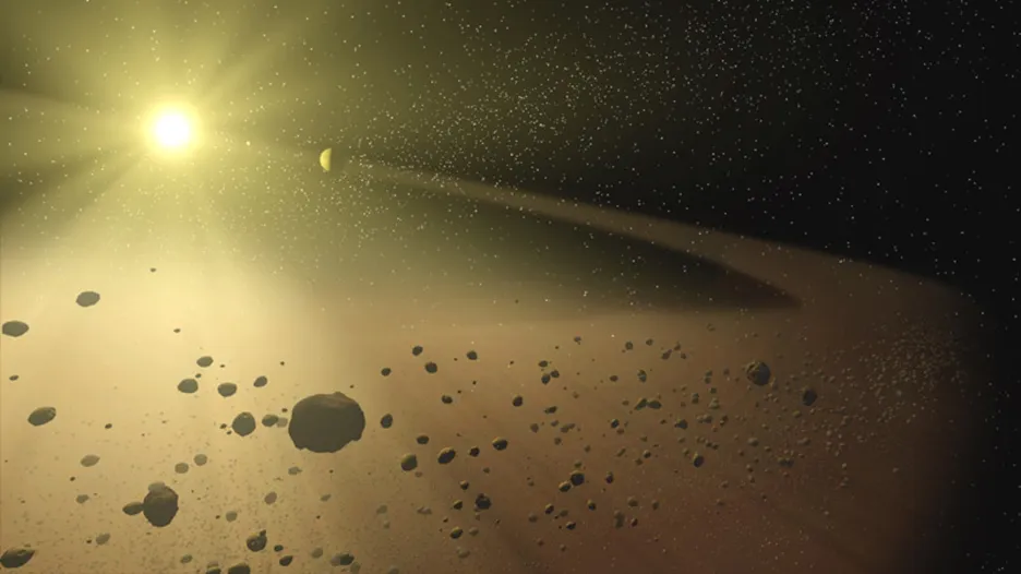 Vizualizace pásu asteroidů