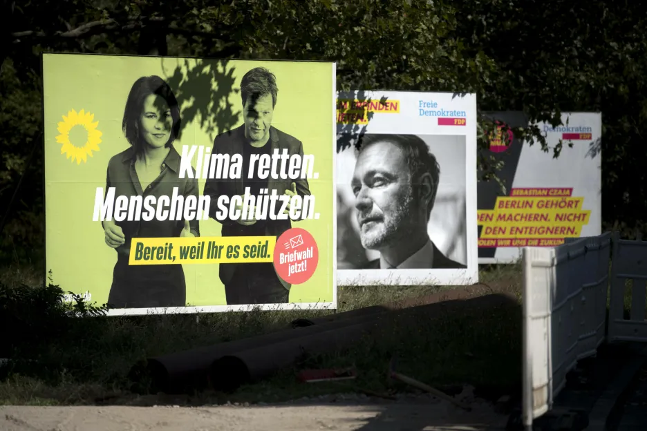 Německá předvolební kampaň 