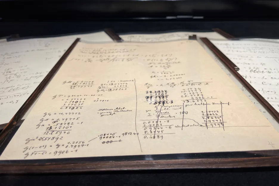 Einsteinův rukopis vydražený v aukci