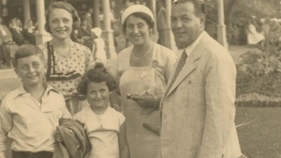 Rodina Stiassných v Luhačovicích (1933)