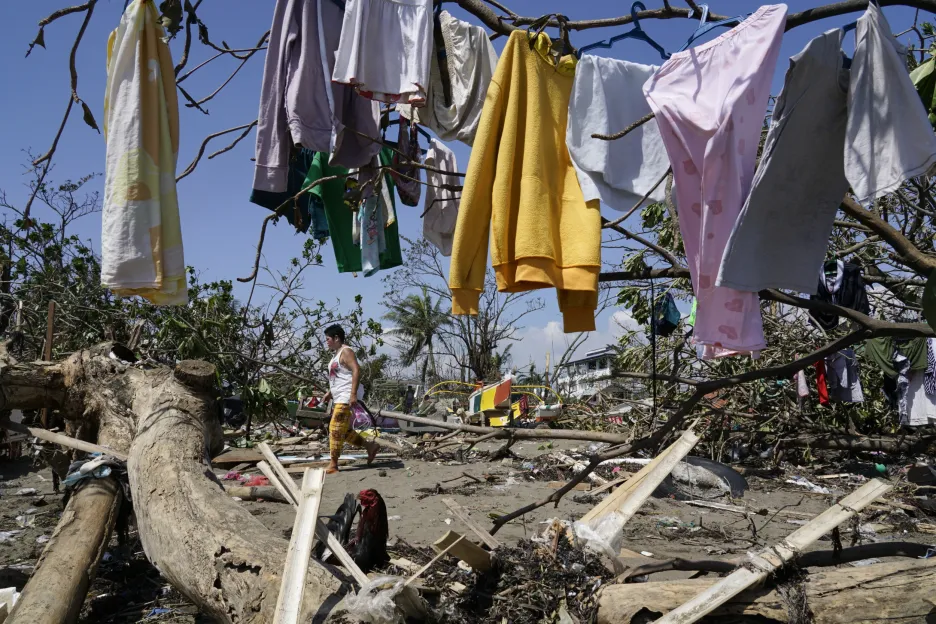Následky tajfunu Rai v provincii Cebu