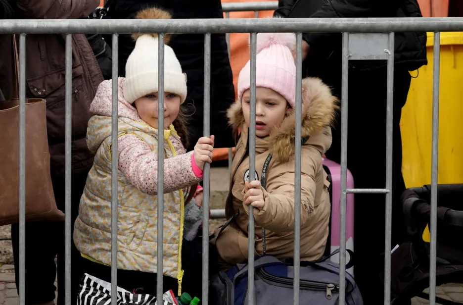 Dětští uprchlíci na polsko-ukrajinské hranici