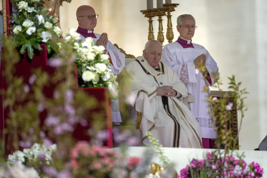 Papež František během tradičního poselství Urbi et Orbi