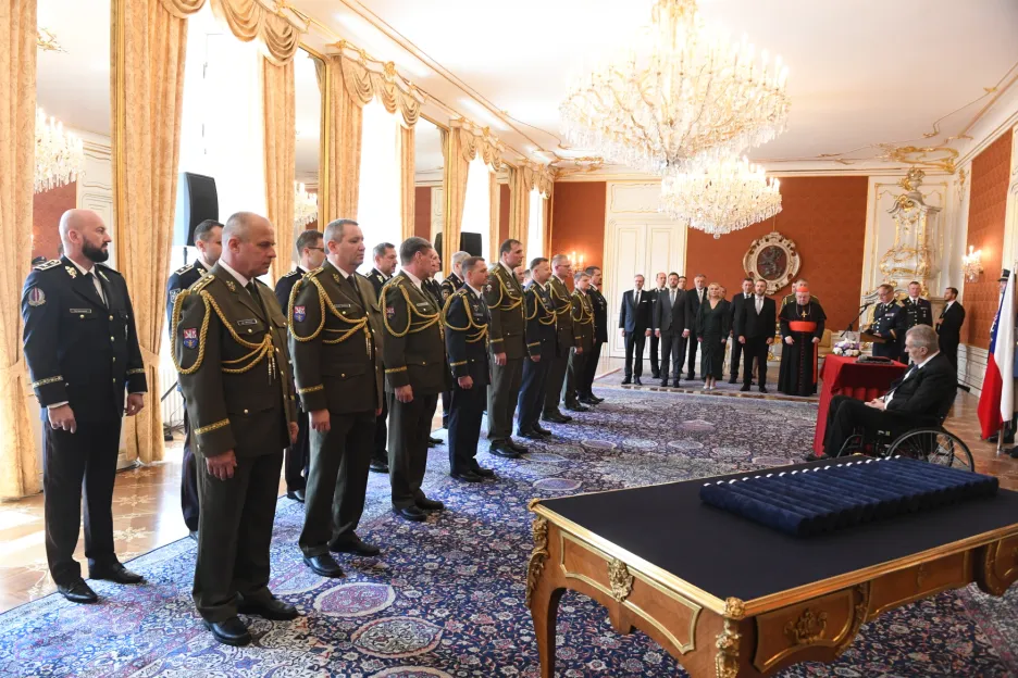 Prezident Miloš Zeman jmenuje nové generály