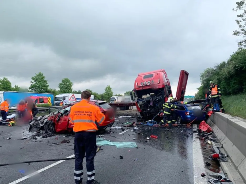 Tragická nehoda na D1 u Prahy