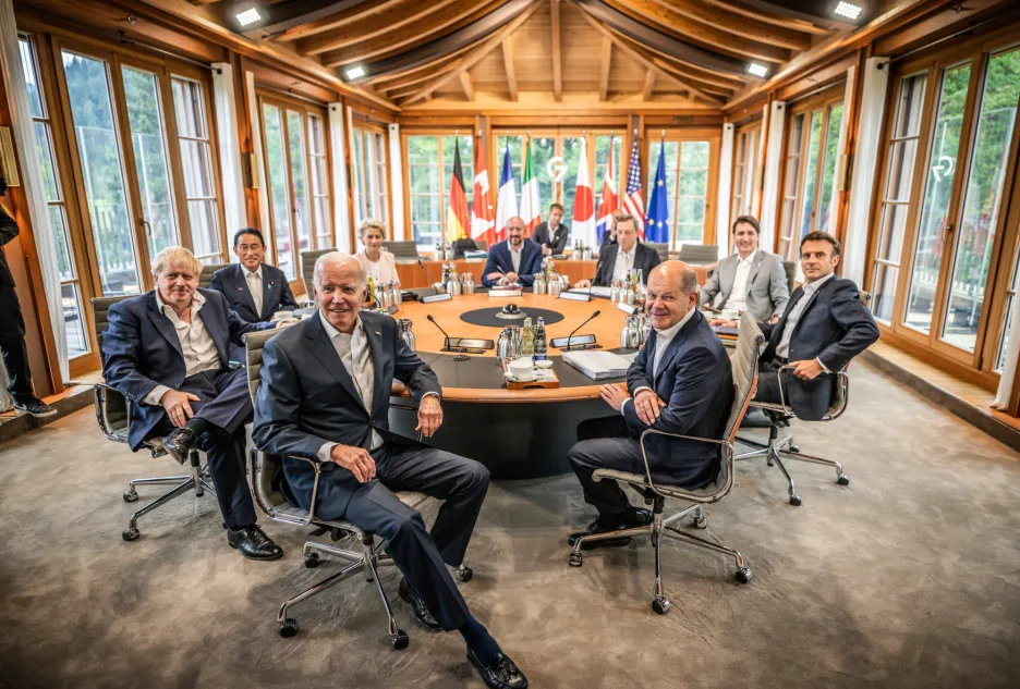 Lídři G7 na společném snímku