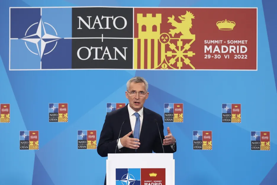 Generální tajemník NATO Jens Stoltenberg představil na summitu v Madridu novou strategickou koncepci Severoatlantické aliance