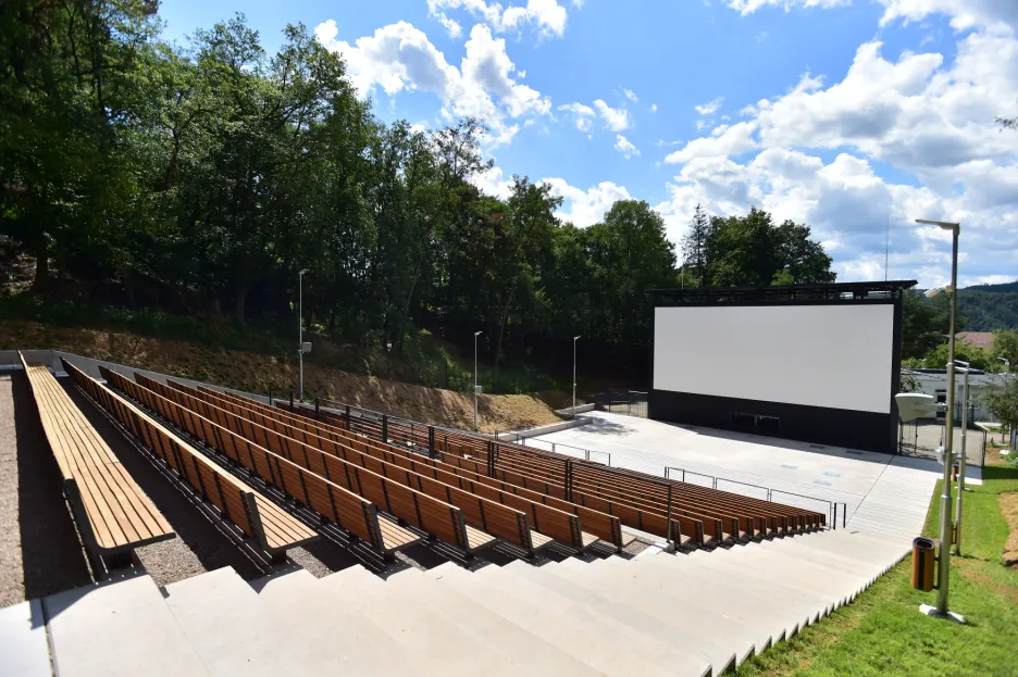 Opravené letní kino v Tišnově