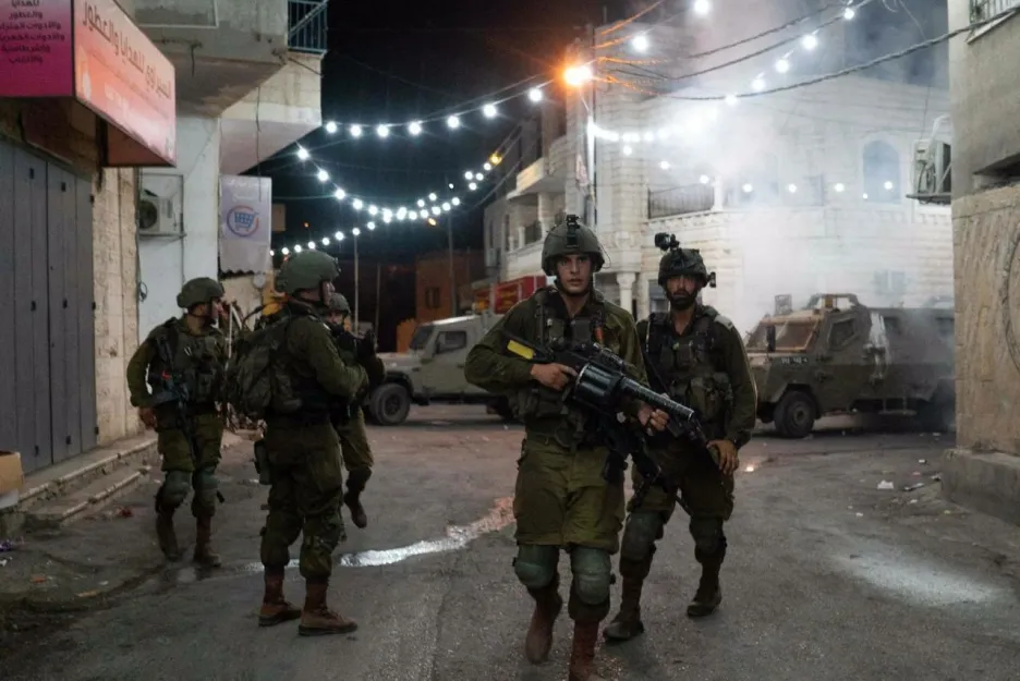 Zásah izraelské armády na Západním břehu Jordánu