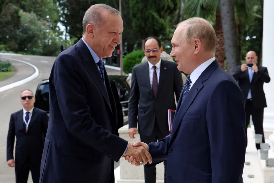 Erdogan a Putin v Soči
