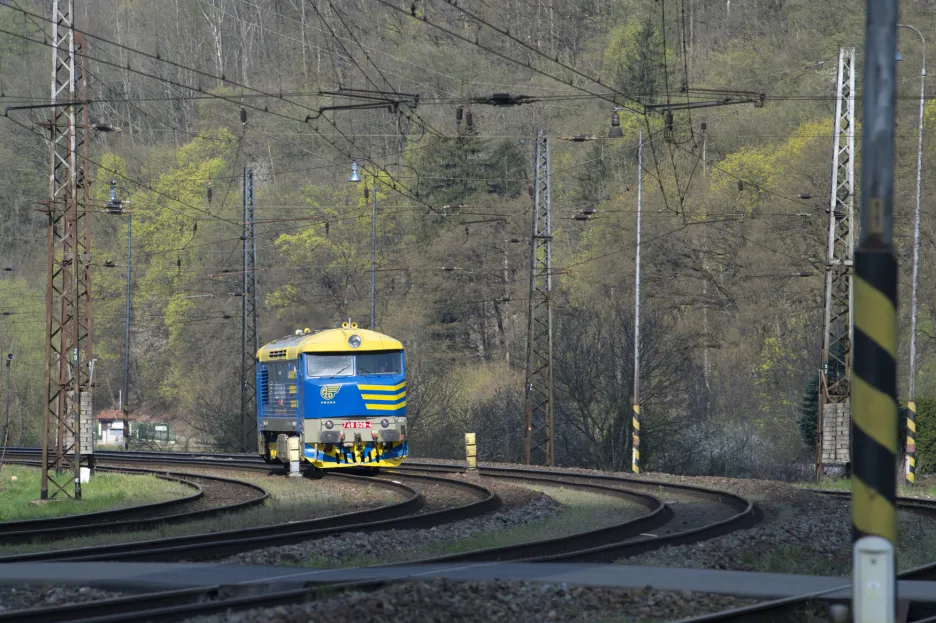 Železniční trať u Brandýsa nad Orlicí 
