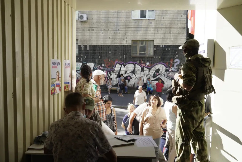 Ruská armáda vydává pasy v okupovaném městě Cherson