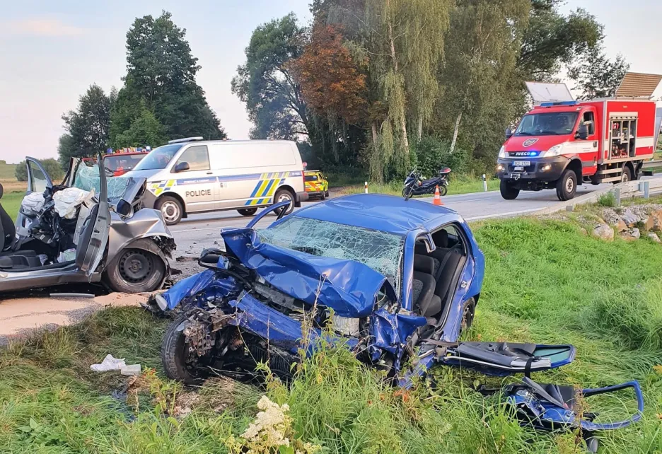 Nehoda na hlavním tahu z Českých Budějovic do Českého Krumlova