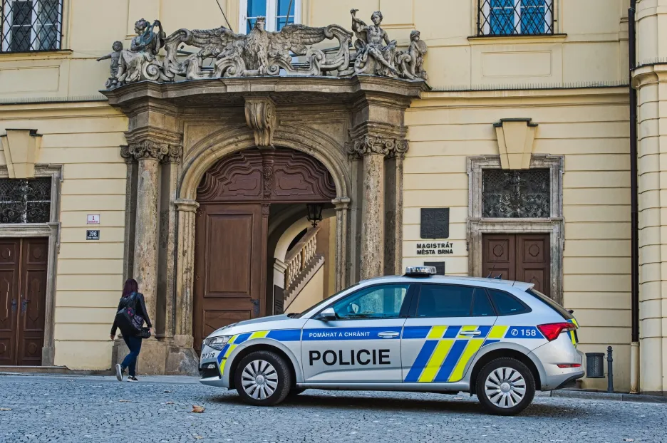 Policejní zásah na Magistrátu města Brna
