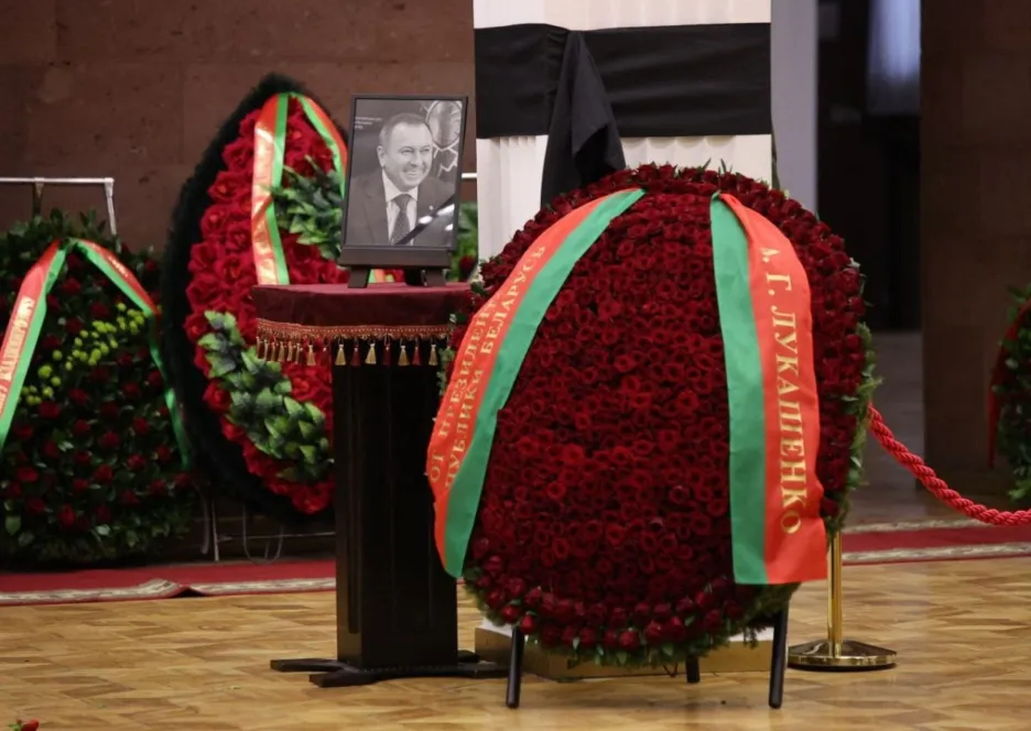 Poslední rozloučení s běloruským ministrem Makejem