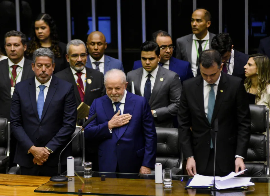 Luiz Inácio Lula da Silva při inauguraci
