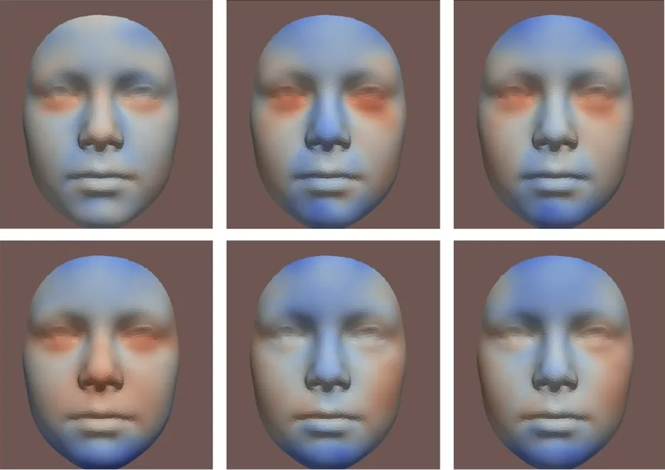 Obličeje dětí na 3D mapě vytvořené AI
