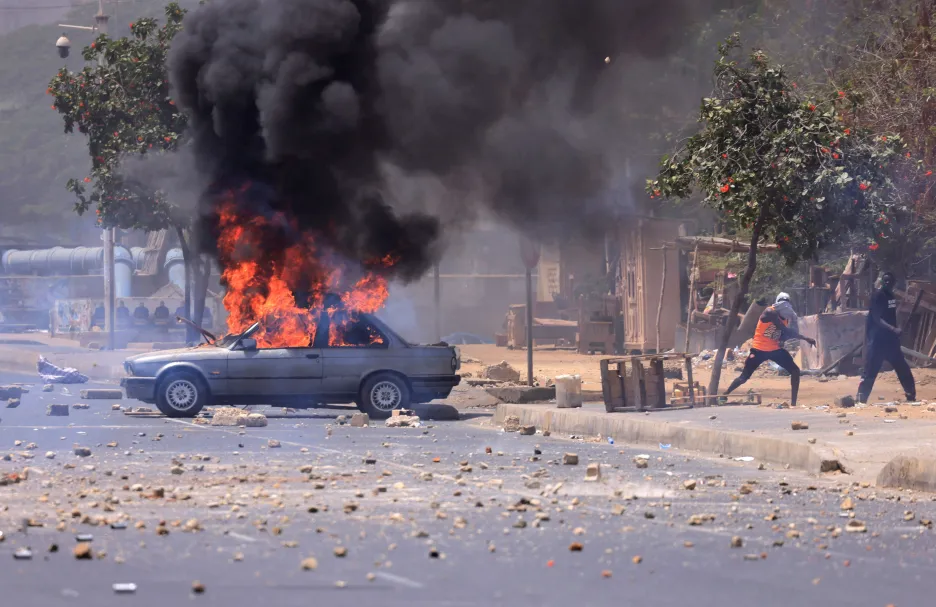 Nepokoje v senegalském hlavním městě Dakaru