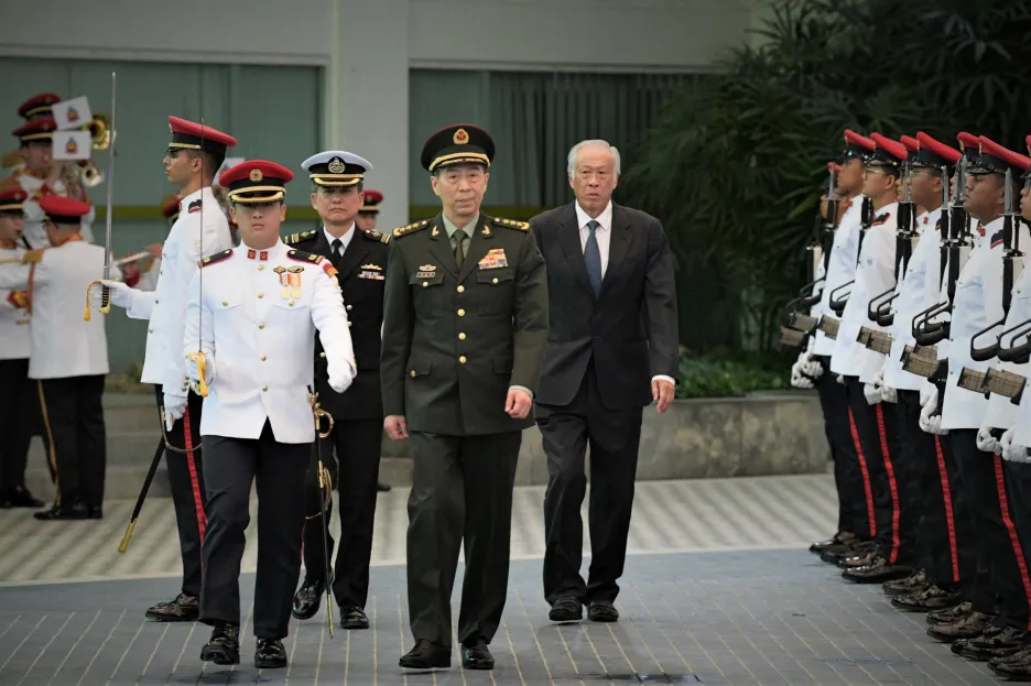Čínský ministr obrany Li Šang-fu v Singapuru