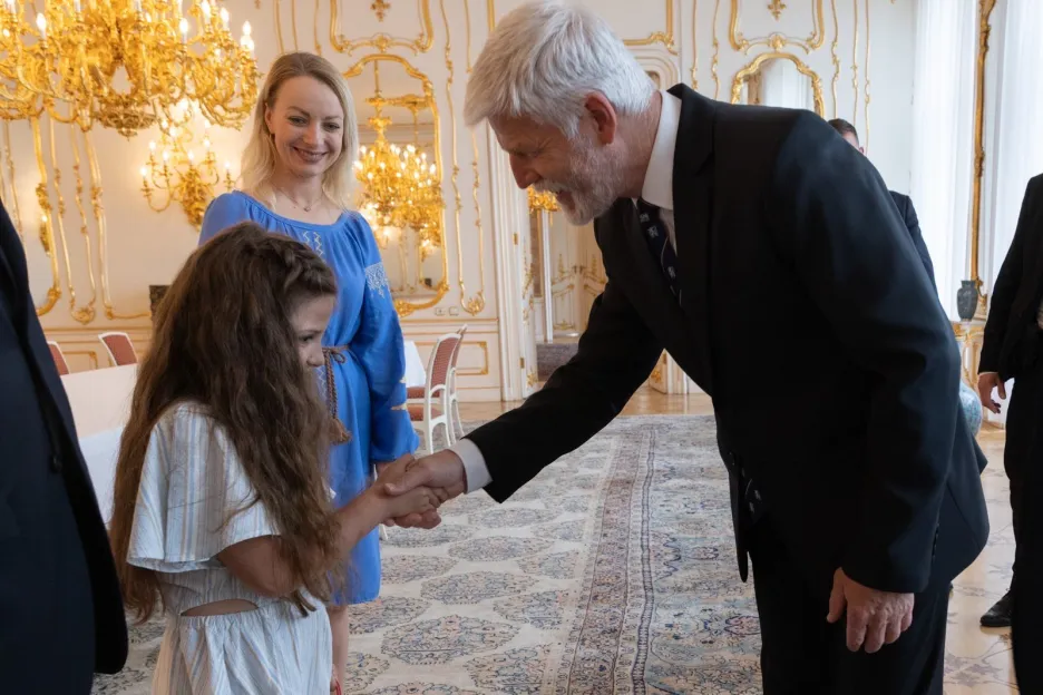 Prezident přijal ukrajinskou školačku, která čelila šikaně