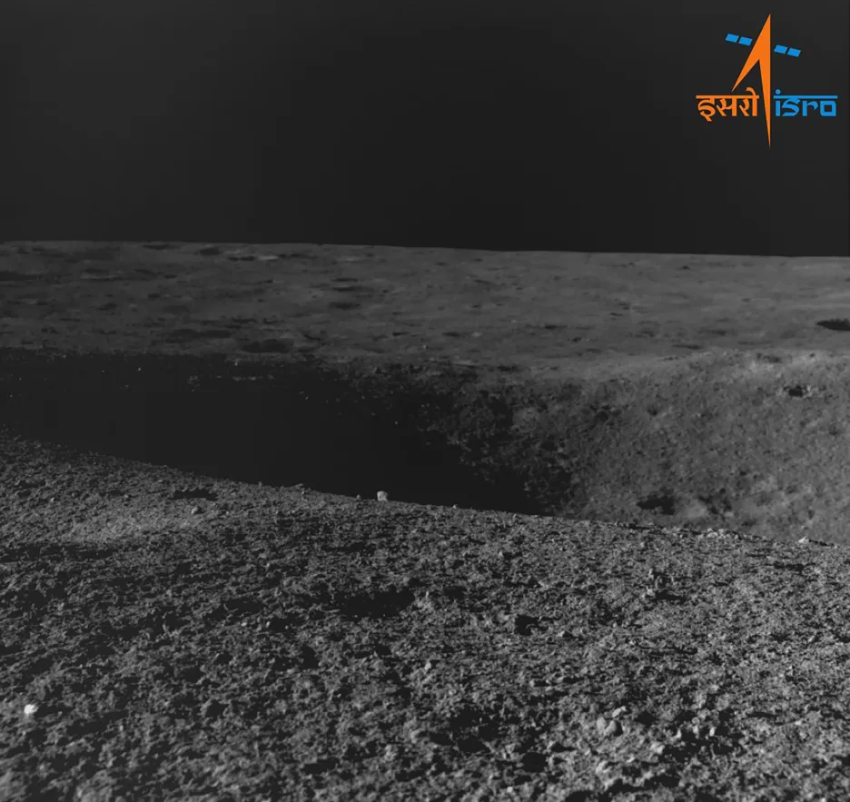 Snímek Měsíce z indického roveru