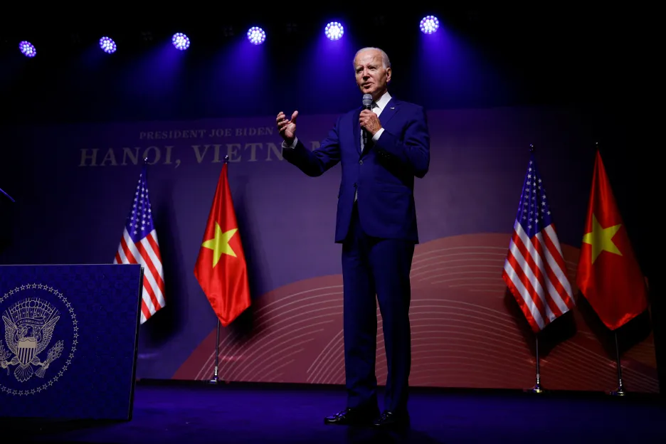 Americký prezident Joe Biden na návštěvě Vietnamu