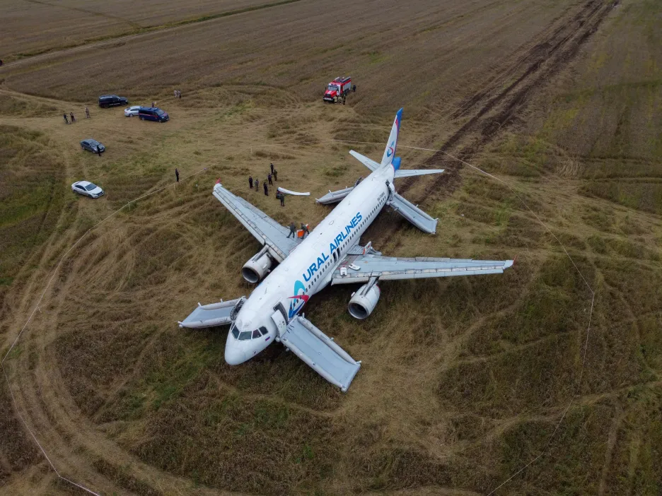 Ruské letadlo nouzově přistálo v Novosibirsku, ilustrační snímek
