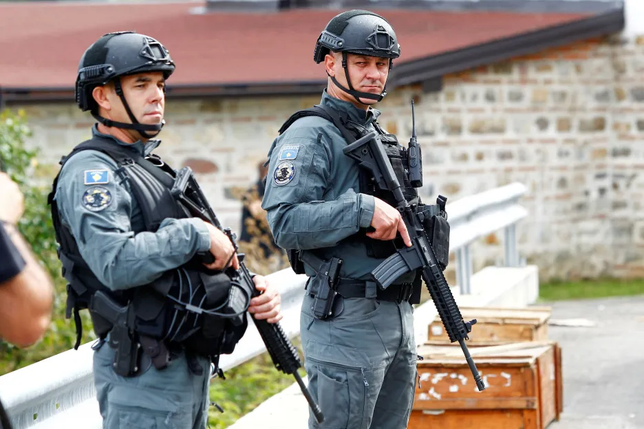 Ilustrační foto - Kosovští policisté na severu země