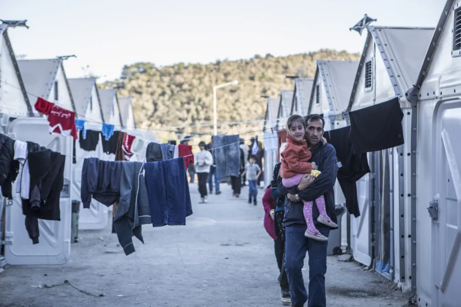 Uprchlický tábor na Lesbu
