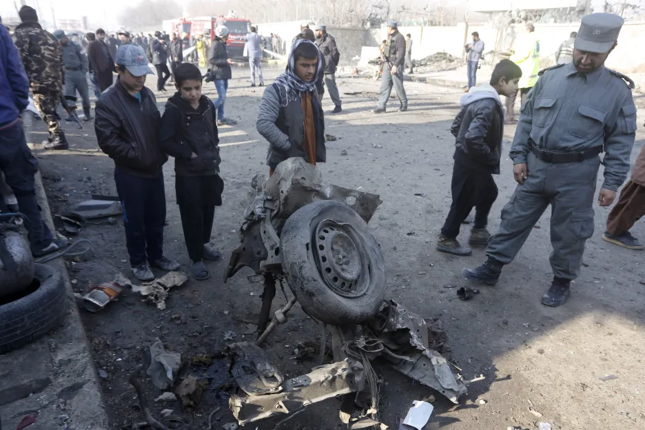 Důsledky výbuchu v Kábulu