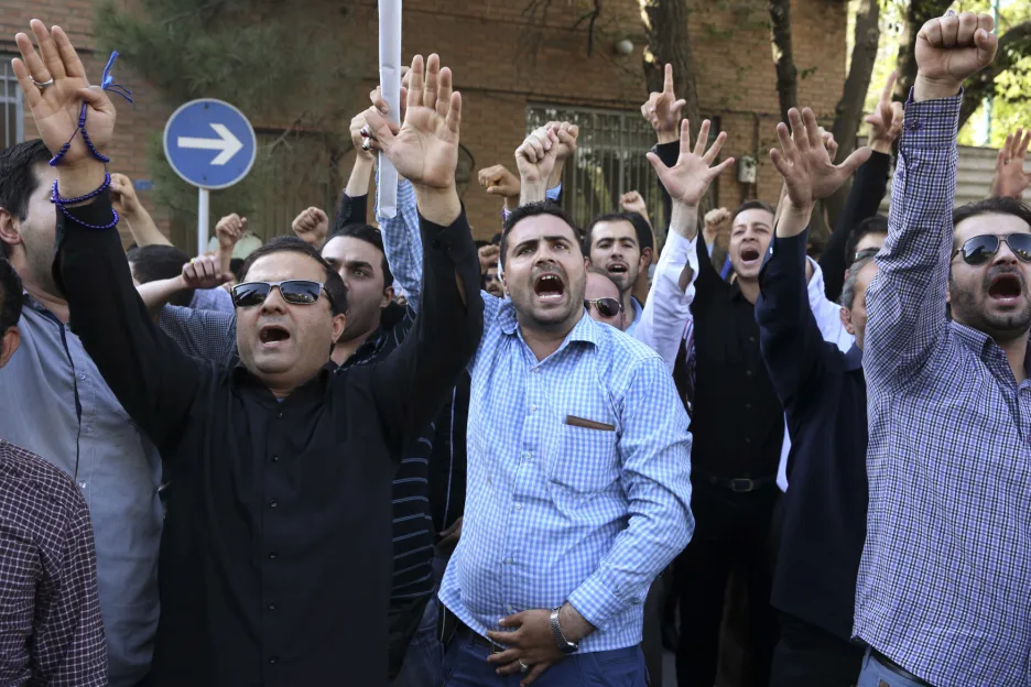 Protest kvůli popravě šíitského klerika