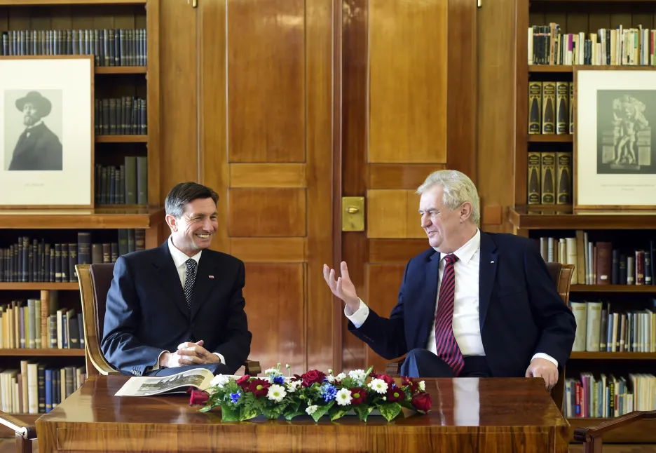Borut Pahor a Miloš Zeman