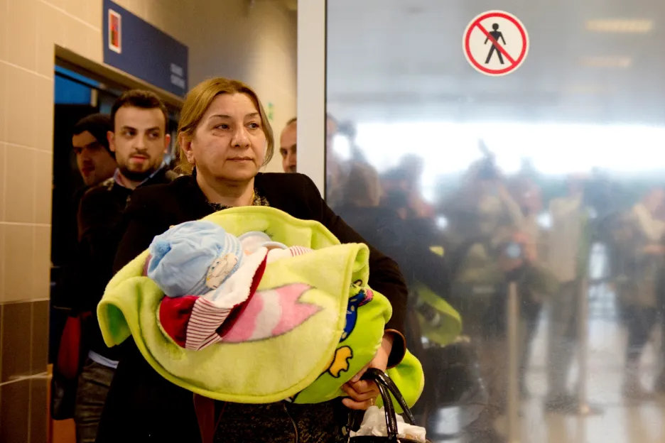 Uprchlíci z Iráku na ruzyňském letišti