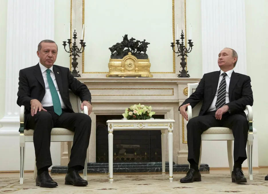 Turecký a ruský prezident na společném jednání