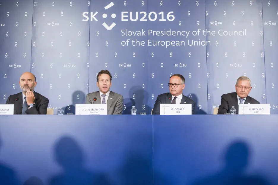 Ministři financí eurozóny v Bratislavě
