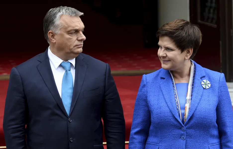 Viktor Orbán s Beatou Szydlovou
