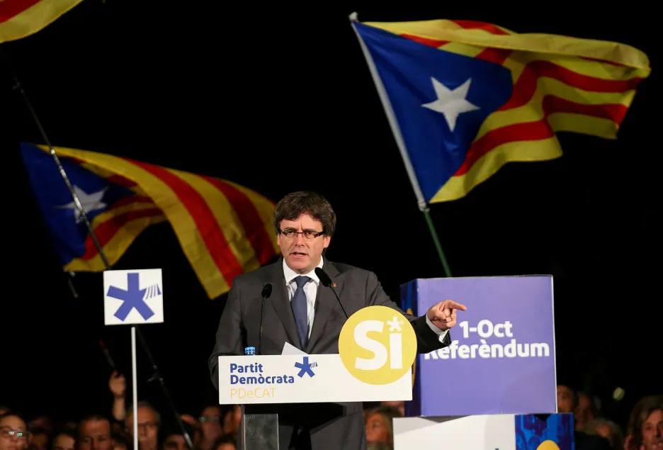 Katalánský premiér Carles Puigdemont