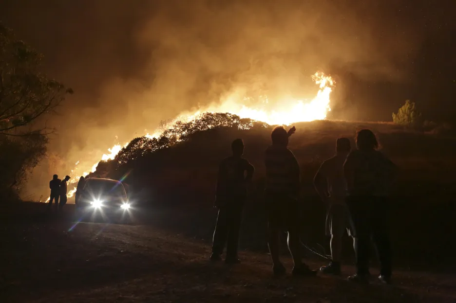 Lesní požár v Portugalsku