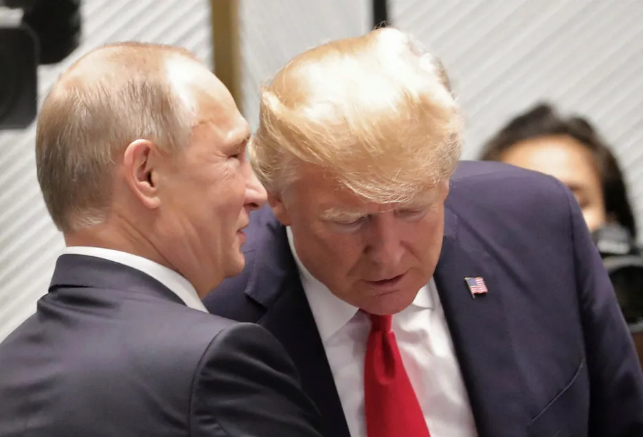 Prezidenti Donald Trump a Vladimir Putin
