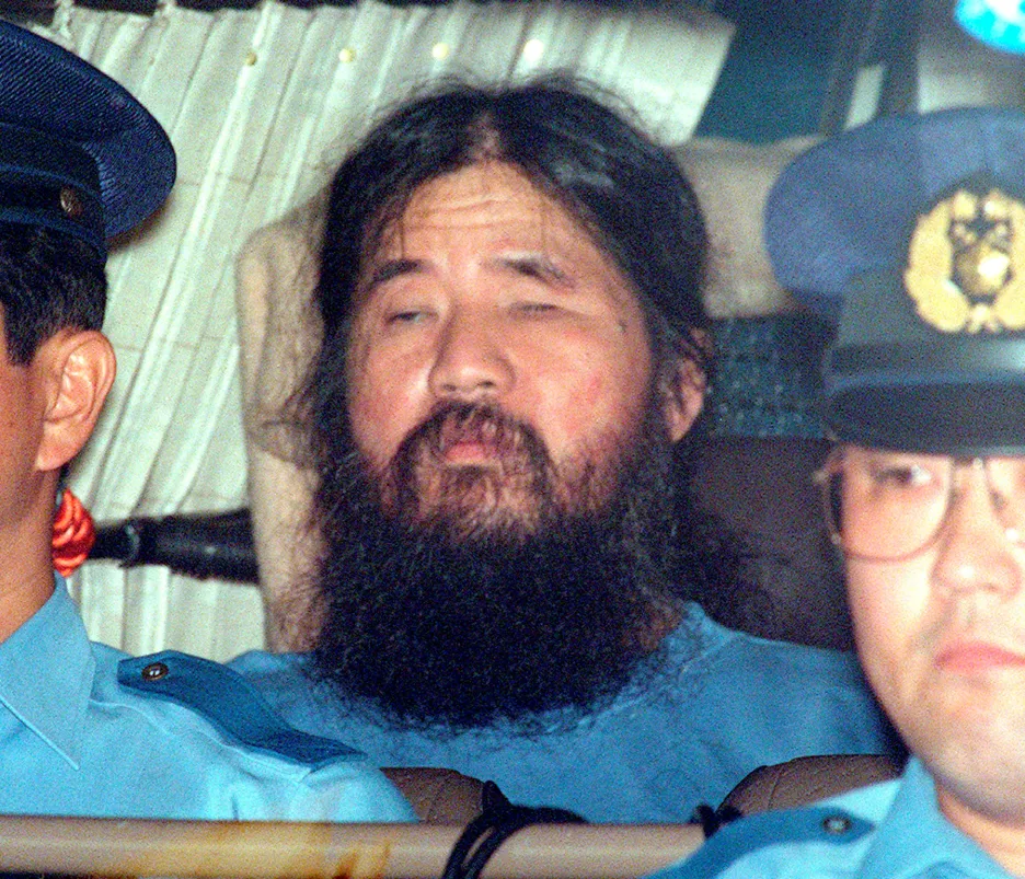 Šókó Asahara na smínku z roku 1995 